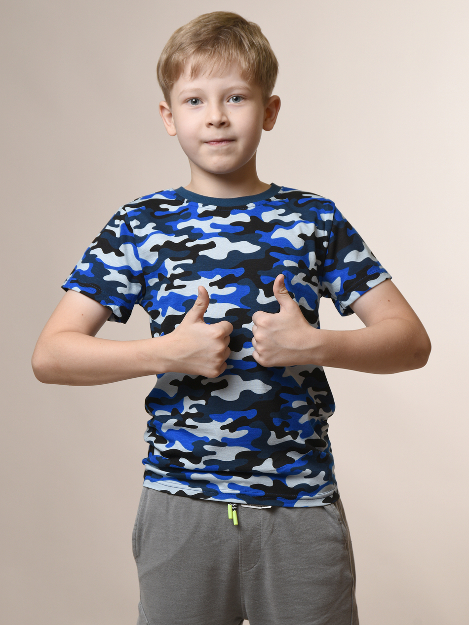Футболка для мальчика камуфляжная