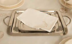 Zara Home Поднос из нержавеющей стали, 25.5 см