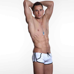 Мужские плавки белые SEOBEAN Swimsuit Trunk White