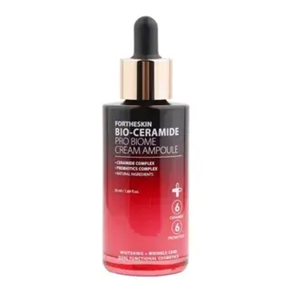 Крем-сыворотка с керамидами FORTHESKIN BIO-CERAMIDE PRO BIOME CREAM AMPOULE
