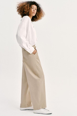 ZARA БРЮКИ BARREL, РЫЖЕВАТО-КОРИЧНЕВЫЙ