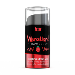 Жидкий интимный гель Intt с эффектом вибрации Strawberry, 15мл