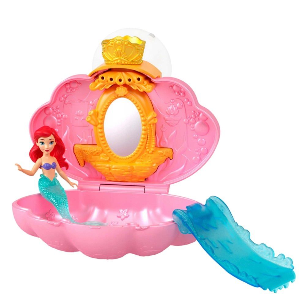 Disney Princess - Русалка в розовой раковине Компактный набор + кукла JBL34