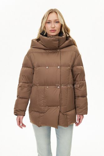 Двусторонний пуховик с капюшоном