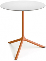 Стол ламинированный обеденный Scab Design Tripe Maxi, терракотовый, белый