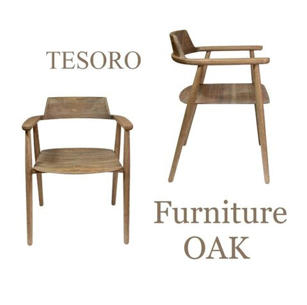 Стул из массива дуба анатомический Tesoro