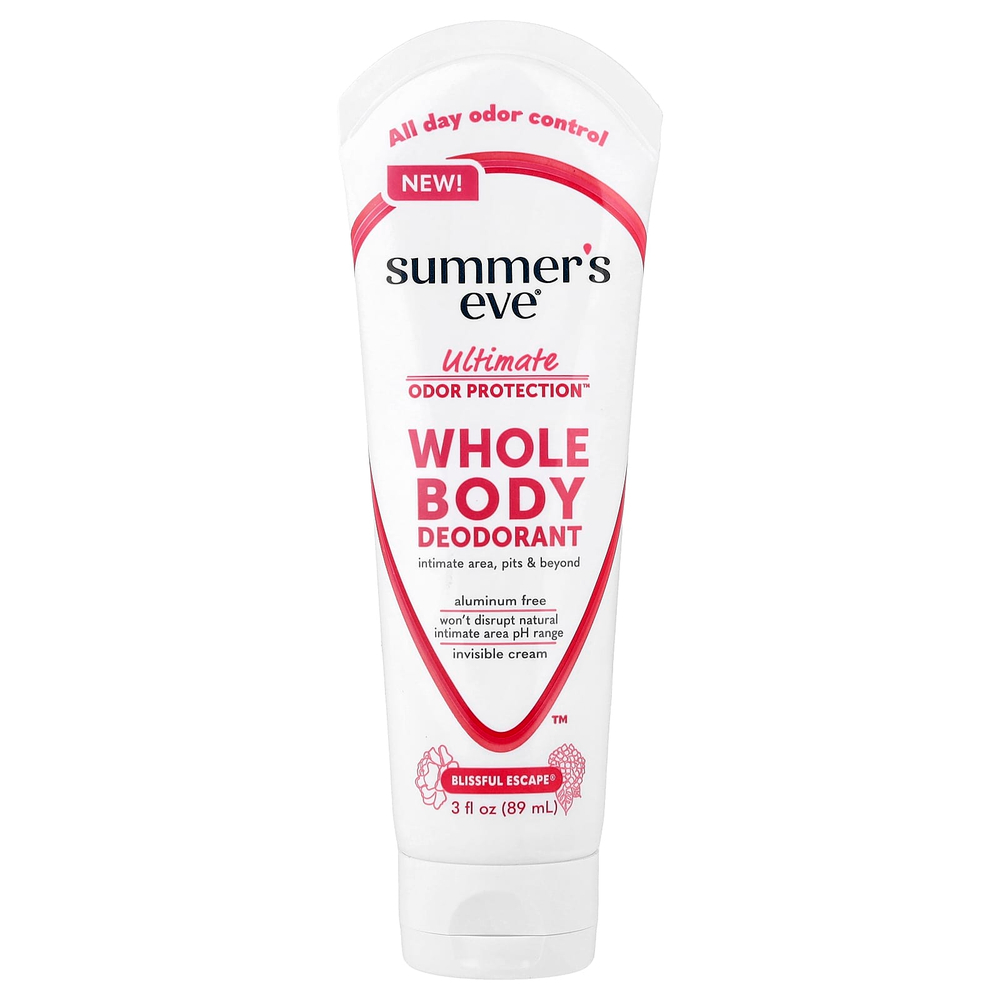 Summer's Eve, Ultimate Odor Protection™, дезодорант для всего тела, Blissful Escape®, 89 мл (3 жидк. унции)