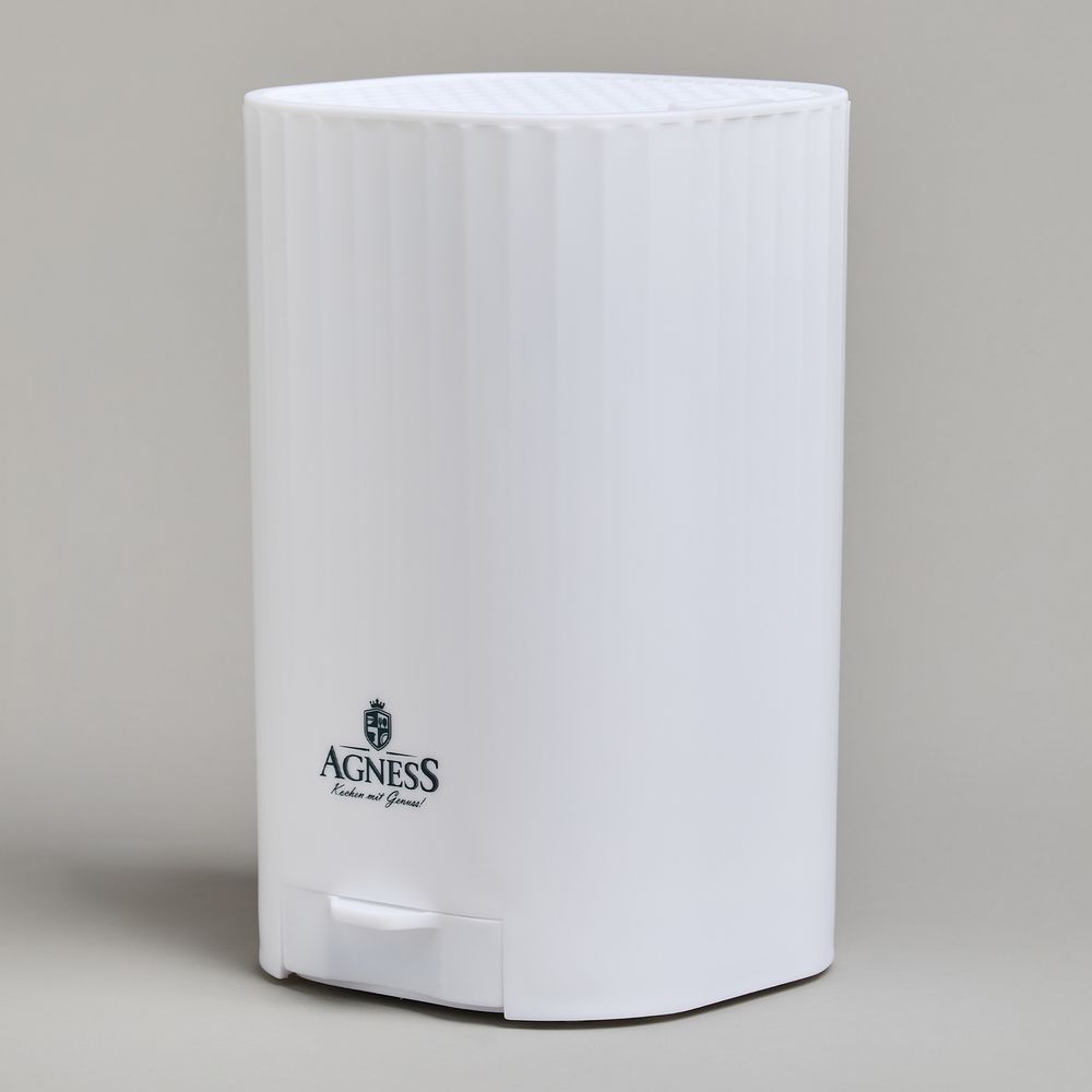 ПОДСТАВКА ДЛЯ НОЖЕЙ AGNESS С ТОЧИЛЬНЫМ КАМНЕМ 13,6*14,6*23 СМ