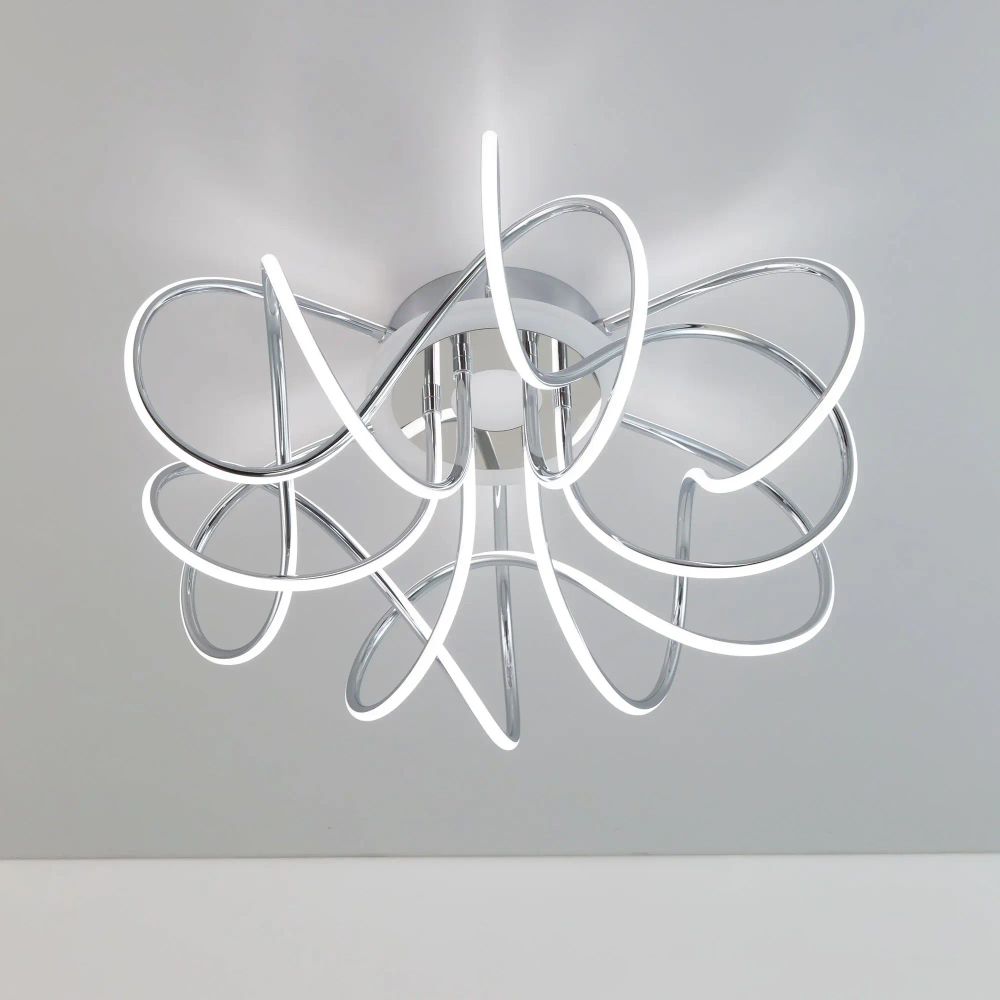 Citilux Джемини Смарт CL229A161E RGB Умная люстра Хром