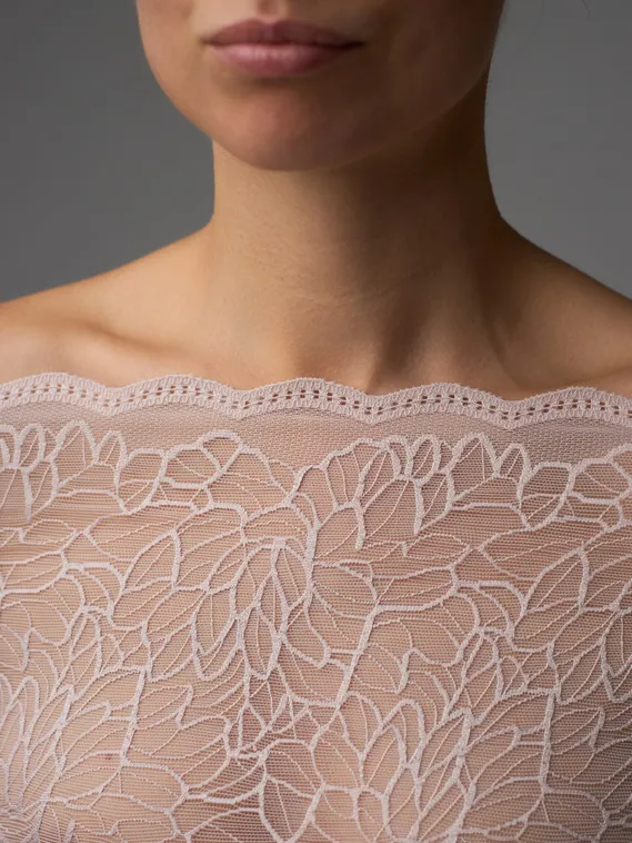 03-295 ОПТ Кружево эластичное 22 см, серебристый пион 168