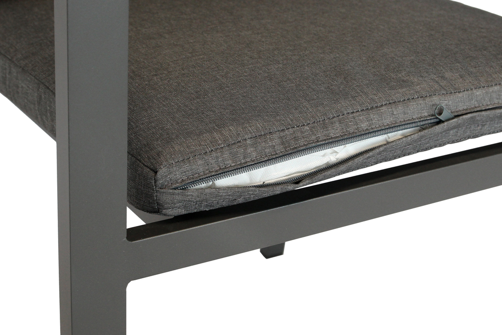 Набор мебели Эдмонд арт.GS065 серый, серый 3 уп. (стол 1кор.+6 стульев (штабель с под.)+под.в кор.) "Garden story"