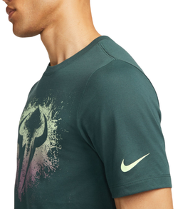 Мужская теннисная футболка Nike Dri-Fit Rafa Tennis T-Shirt - deep jungle