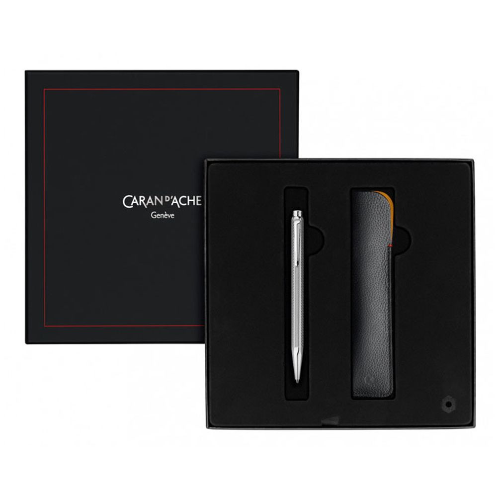 Шариковая ручка Carandache Ecridor Chevron Pd с чехлом (CC0890.019)