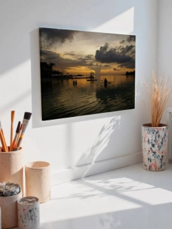 Картина на стену 40 X 50 Закат на озере