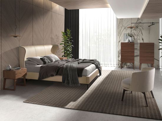 Кресло 5108/A221 из кремовой ткани Испания