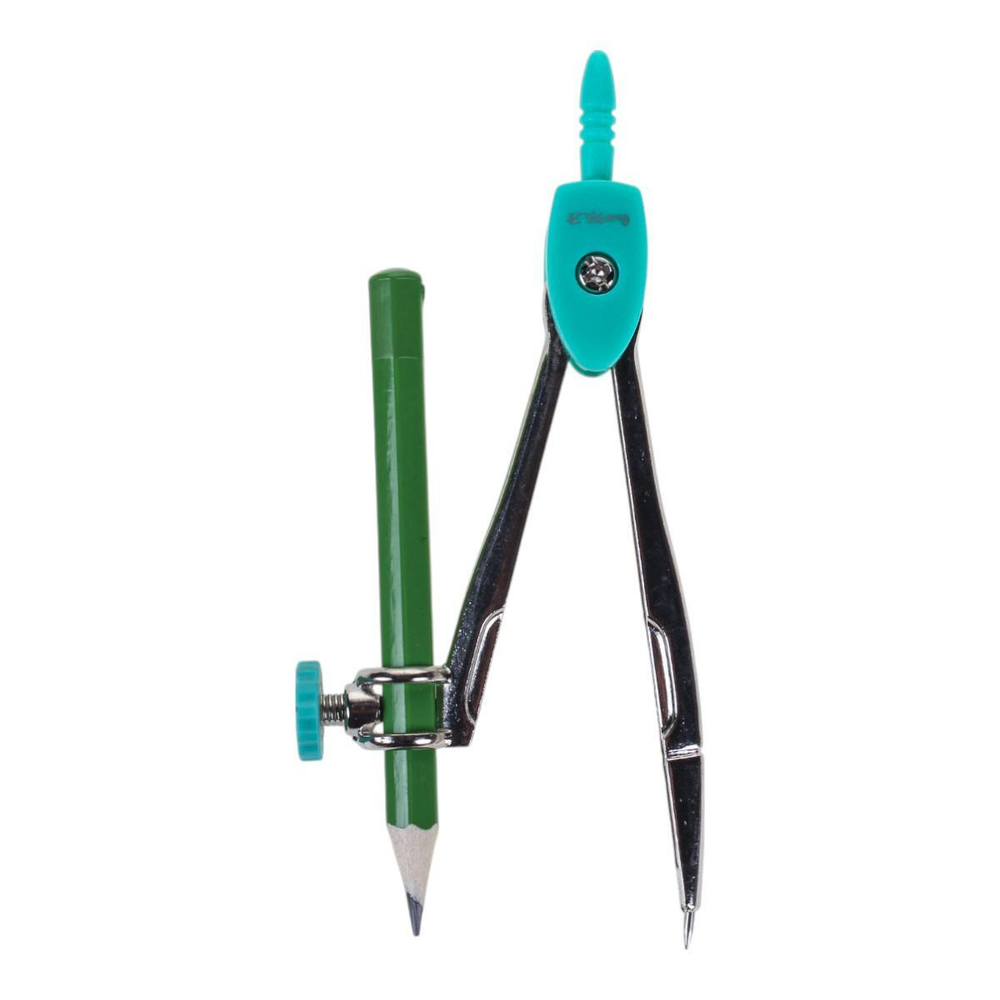 Готовальня 10 предметов "Африканские животные" металлический пенал