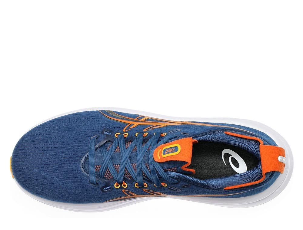 Кроссовки для бега мужские Asics Gel-Nimbus 28 M тёмно-синие/оранжевые