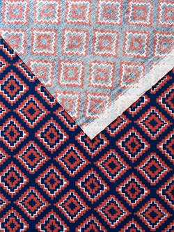 Ткань бязь плательная, рис. "Ромбы", ширина 150 см, арт. 302