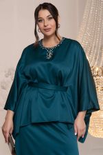 Костюм с юбкой Альсия (изумрудный) К14392-5М LT Collection