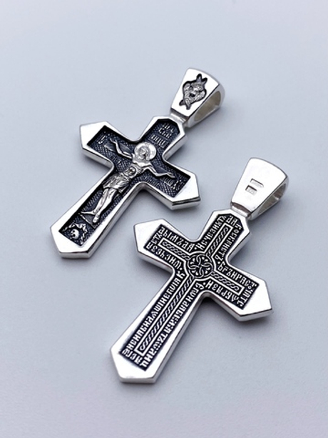 Крест из серебра/Чернение