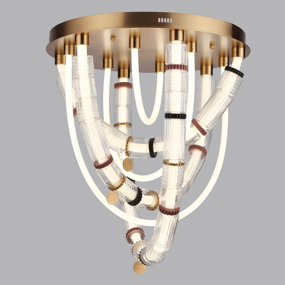 5455/80CL ODL_EX Люстра потолочная LED 80W 4000K COLLIER L-VISION
