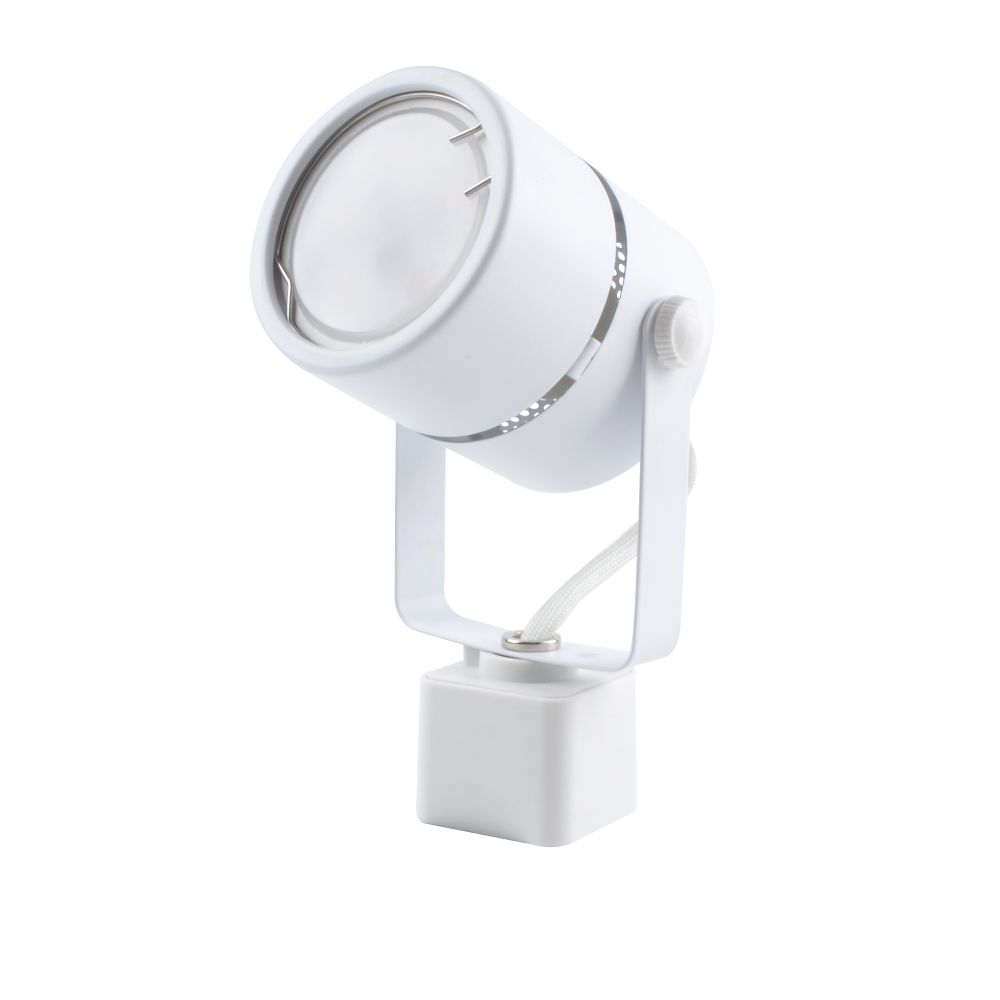 UBL-Q321 GU10-K WHITE SET41 Светильник-прожектор трековый. в составе набора из 4шт. на шинопроводе 1м. с коннектором. Под лампу GU10. Корпус белый. ТМ Volpe