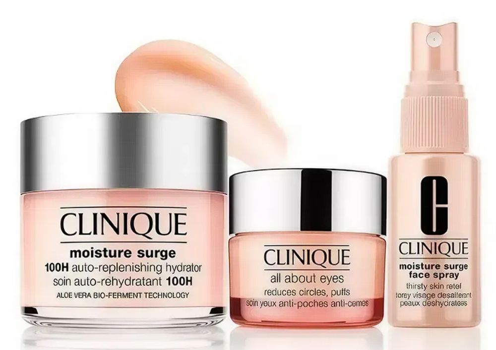 Набор 3 в1 средств для ухода за лицом CLINIQUE Moisture Surge Ultra