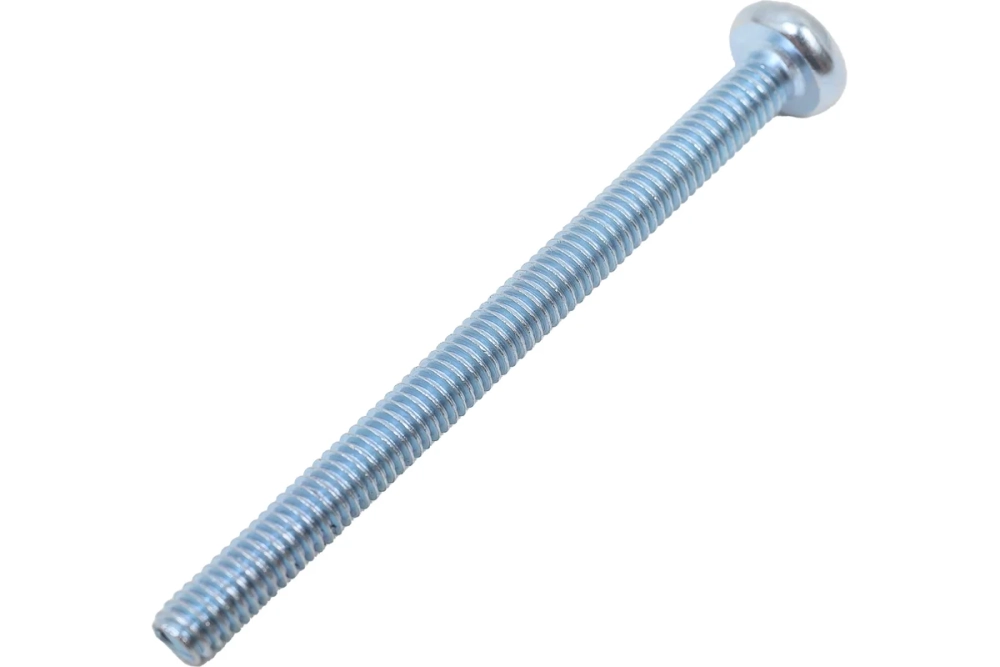 Винт Стройбат М4x50, DIN 7985, полукруглая головка, цинк, 7 шт. европодвес 296233