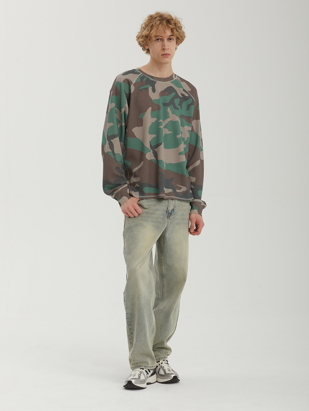 Мужской Лонгслив Green Camo Thermal