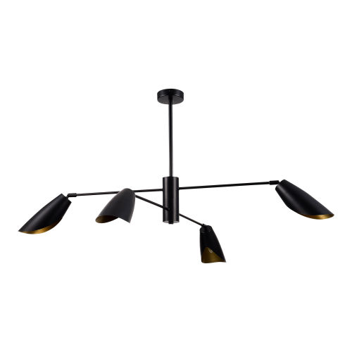 SLE1254-403-04 Светильник подвесной Черный/Черный E14 4*60W ALTON