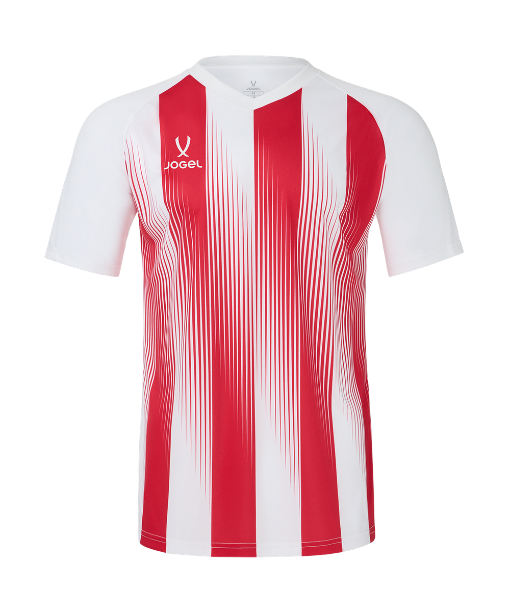 Футболка игровая Jogel Camp Striped Jersey, красный R2/белый 00