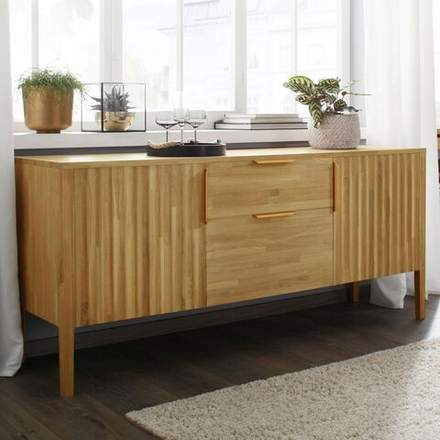 Тумба двухдверная 2 ящика Розенбург из массива дуба