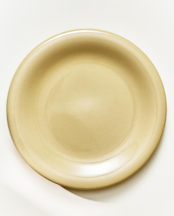 Zara Home тарелка из каменной керамики, цвет кремовый, 28 см