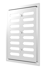 Решетка вентиляционная MER регулируемая 170х240 окраш.сталь Chrome ERA