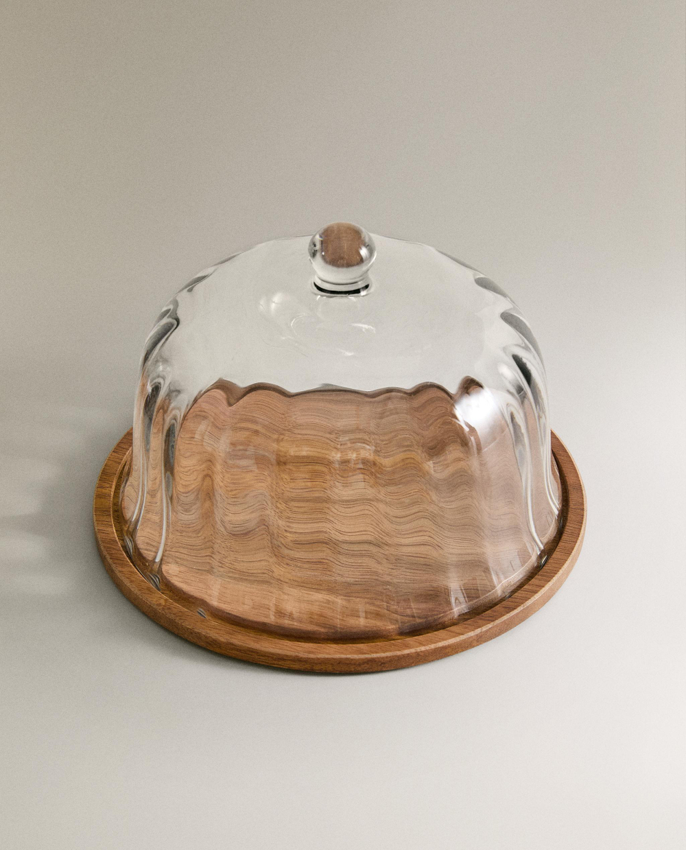 Zara Home сервировочная подставка из стекла, цвет коричневый, 20.5 см