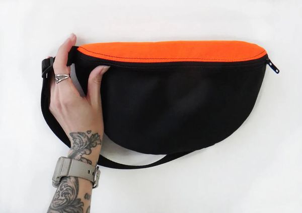 Сумка Поясная Сигнальная Оранжевый верх - фото 1