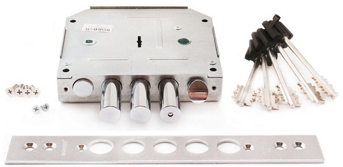 Замок врезной BORDER ЗВ 9-6ПКЗ/15 ЗЩ ЗД б/о б/упак. правый тяж 77411 /4392