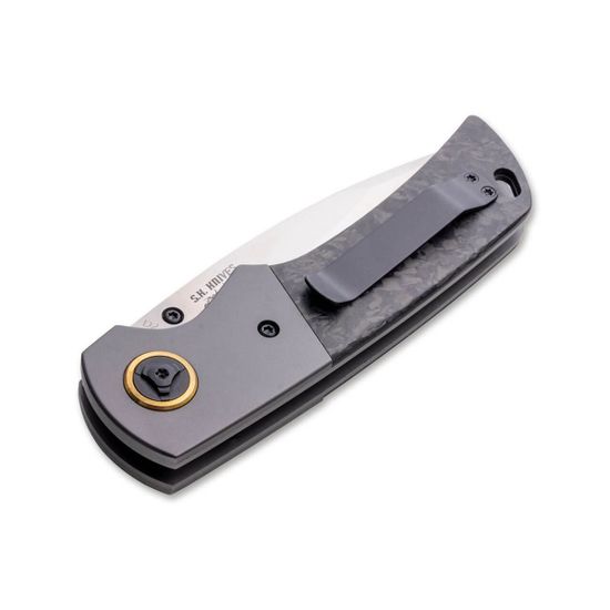 Складной нож Boker 01BO177 Gulo Pro Marble CF c клинком из стали D2, рукоять титан / карбон