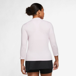 Женская футболка теннисная (dł. Рукава) Nike Court Victory Dri-Fit Top 3/4 Sleeve W - regal pink/black