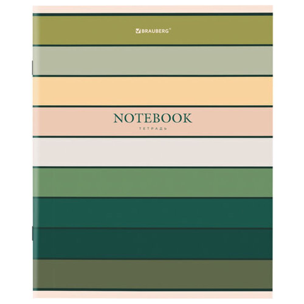 Тетрадь А5 48 л. BRAUBERG скоба, линия, обложка картон, "Classic", 404384, 1шт