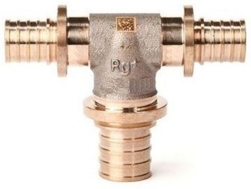 Тройник Рехау RX+ 20-25-16 с увеличенным боковым проходом бронза (арт. 14571033001)