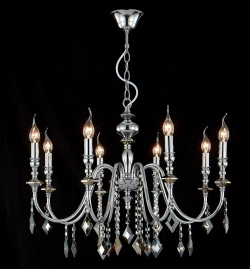 Люстра Crystal Lux MERCEDES SP8 CHROME/SMOKE