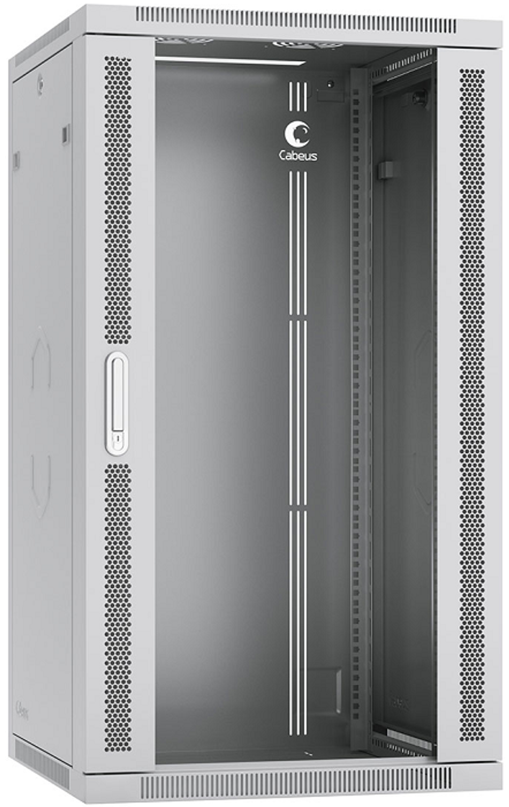 Шкаф настенный 19", 22U Cabeus SH-05F-22U60/60-R
