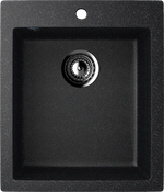 МОЙКА ULGRAN КВАДРАТНАЯ КЕРАМОГРАНИТ U-404 ЧЕРНЫЙ 308