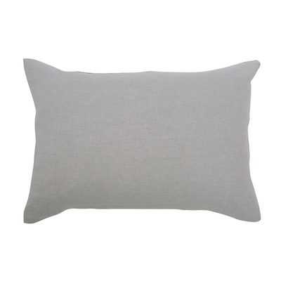 Наволочка изо льна серого цвета essential, 50х70 см
