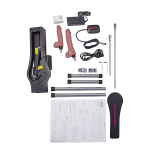 Черная металлическая секс-машина 45,2см с дистанционным управлением Lovense Sex Machine Smart Dual-Arm Intimacy Device LE-22