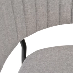 Стул Bradex Home Turin серый с чёрными ножками