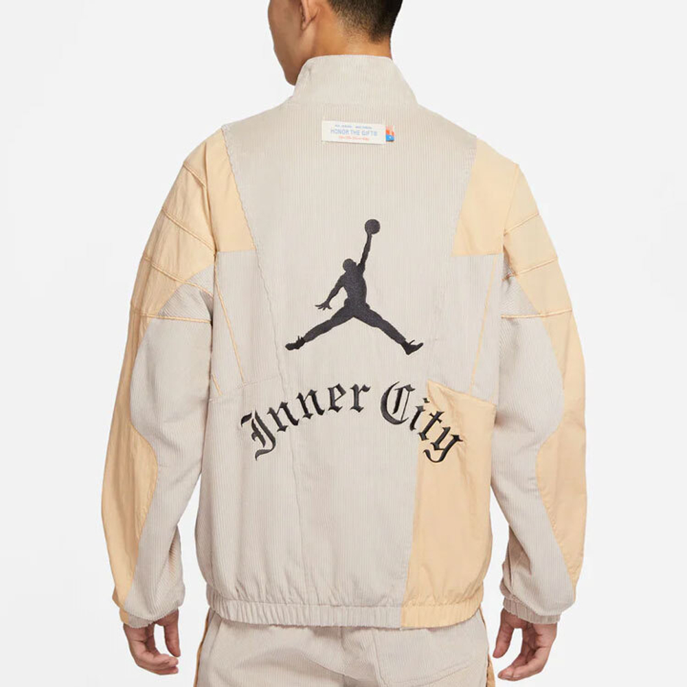 Jordan x HTG Crossover Contrast Color Stitching Logo Stand Collar Jacket Asia Edition, DJ7976-236