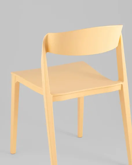 Стул Moris пластик бледно-желтый