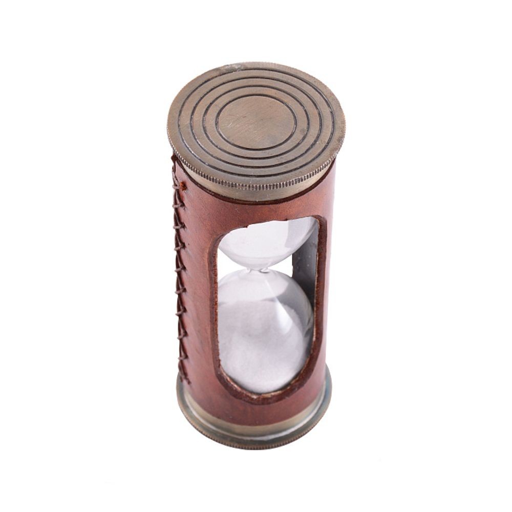 Песочные часы в кожаном футляре